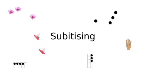 Subitising slides following mastering number activities