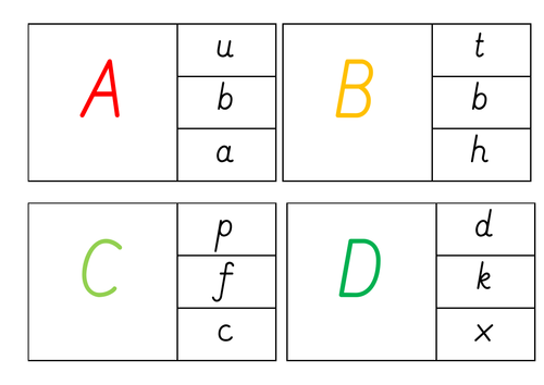 Initial sounds peg cards (downloadable printable)